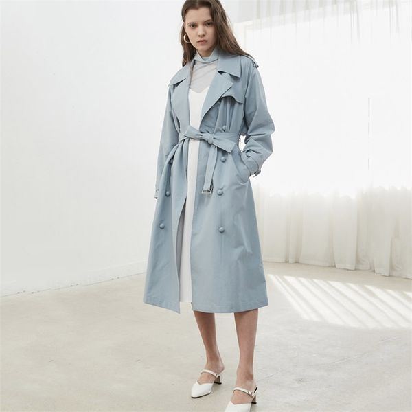 chic epaulet design long trench coat autumn women casual solid color double breasted outwear sashes office trench 210812, Tan;black
chic epaulet design long trench coat autumn women casual solid color double breasted outwear sashes office trench 210812, Tan;black