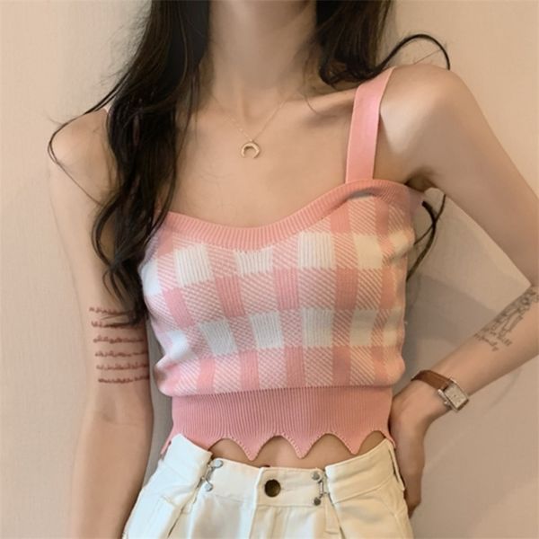 summer cute sweet plaid knit women crop girls sleeveless sweater vest female casual short pullover tank 210514, White
summer cute sweet plaid knit women crop girls sleeveless sweater vest female casual short pullover tank 210514, White