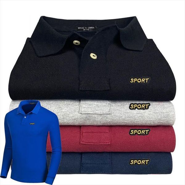 spring products 100% cotton lapel mens polos long sleeve shirt business casual embroidered letter simple s 5xl, White;black
spring products 100% cotton lapel mens polos long sleeve shirt business casual embroidered letter simple s 5xl, White;black