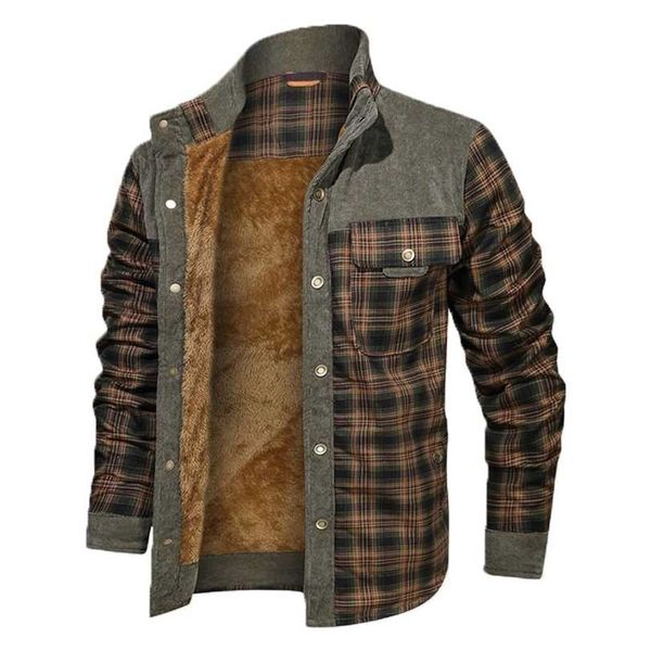 qsuper men's warm jacket fleece thick army coat autumn winter men slim fit clothing brand 211214, Black;brown
qsuper men's warm jacket fleece thick army coat autumn winter men slim fit clothing brand 211214, Black;brown