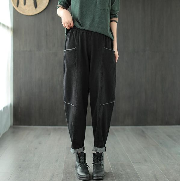 autumn spring jeans women casual solid color patchwork pockets washed loose female wild denin pants women's, Blue
autumn spring jeans women casual solid color patchwork pockets washed loose female wild denin pants women's, Blue