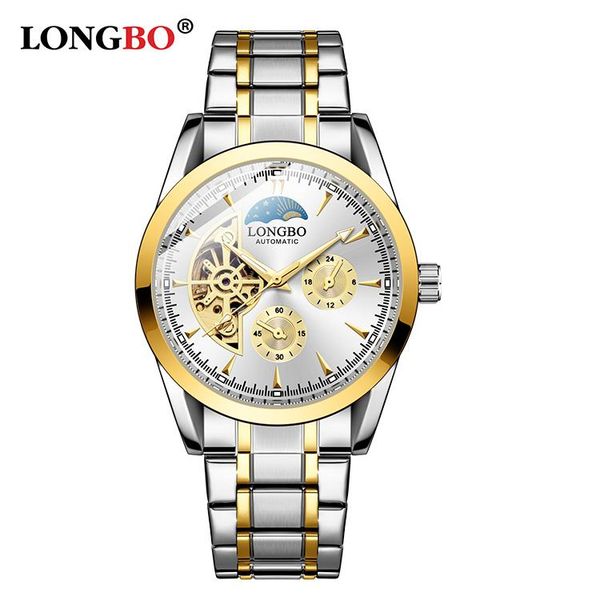 wristwatches fashion longbo 83280 mens water resistant sports watch stainless steel & leather band mechanical luxury, Slivery;brown
wristwatches fashion longbo 83280 mens water resistant sports watch stainless steel & leather band mechanical luxury, Slivery;brown