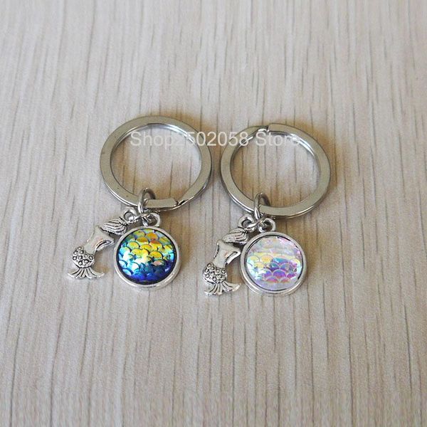 keychains 2pcs mermaid key chain, friends keychain, charm keychain jewelry, Silver
keychains 2pcs mermaid key chain, friends keychain, charm keychain jewelry, Silver