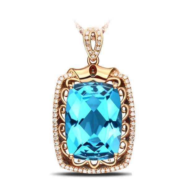 chains the 5- gem pendant is plated with 18k rose gold, and imitation zircon colorful necklace swiss blue z, Silver
chains the 5- gem pendant is plated with 18k rose gold, and imitation zircon colorful necklace swiss blue z, Silver