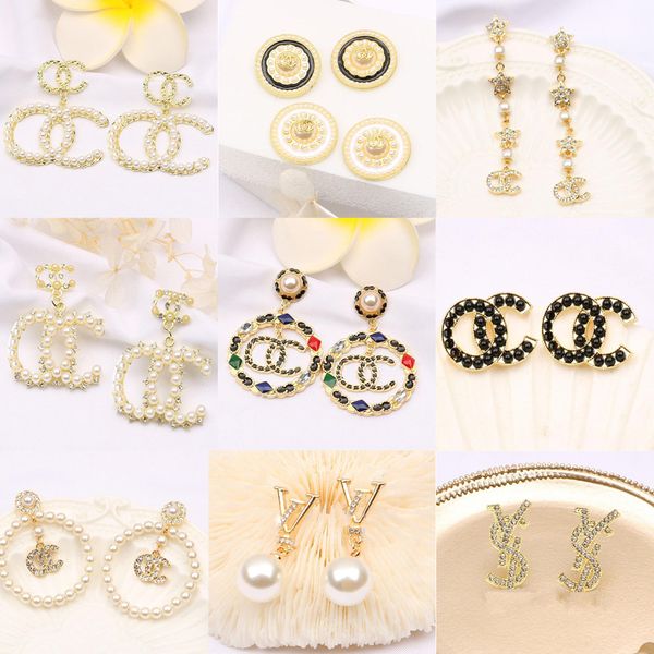 design261-design280 18k gold plated designer letters stud crystal geometric women rhinestone pearl dangle long earring wedding party jewerlr, Golden;silver
design261-design280 18k gold plated designer letters stud crystal geometric women rhinestone pearl dangle long earring wedding party jewerlr, Golden;silver