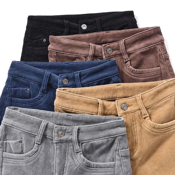 women's pants & capris 2021 autumn and winter plus velvet thick corduroy high waist color feet casual trousers, Black;white
women's pants & capris 2021 autumn and winter plus velvet thick corduroy high waist color feet casual trousers, Black;white