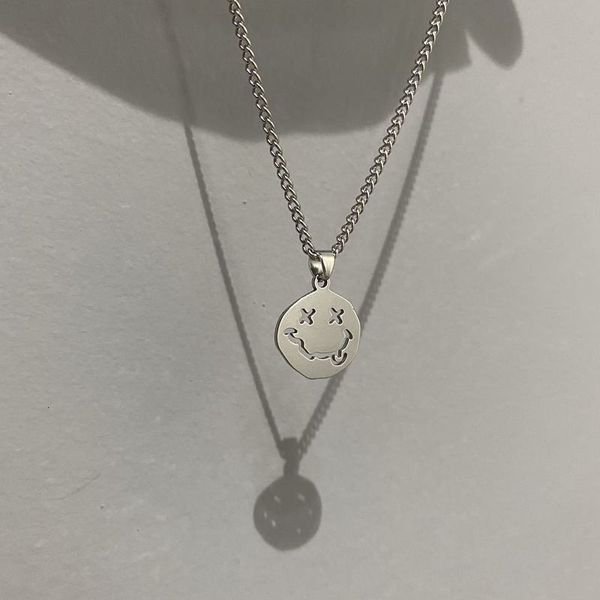 face smiley necklace women chain figure pendant necklaces girl jewelry sier color trendy kpop zinc alloy collares, Silver
face smiley necklace women chain figure pendant necklaces girl jewelry sier color trendy kpop zinc alloy collares, Silver
