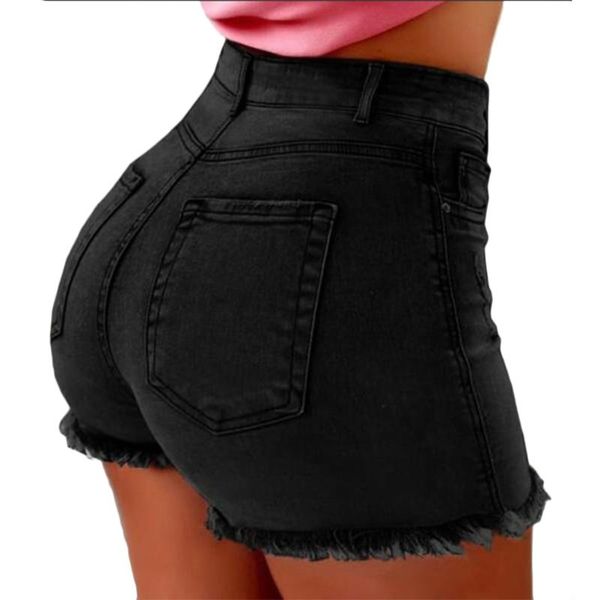 women's shorts summer women high waist denim bodycon tassel jeans boyfriend for skinny, White;black
women's shorts summer women high waist denim bodycon tassel jeans boyfriend for skinny, White;black