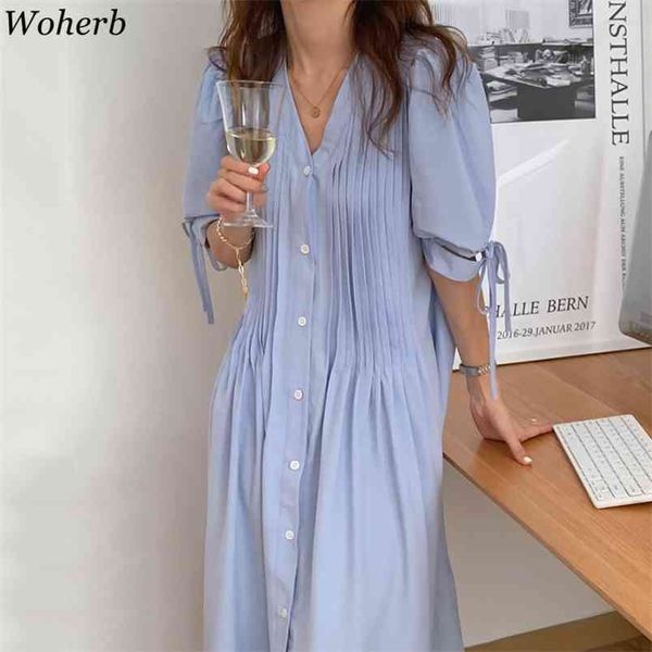 casual single-breasted women mid-length dress v-neck short sleeve female pleated dresses summer solid vestidos 210519, Black;gray
casual single-breasted women mid-length dress v-neck short sleeve female pleated dresses summer solid vestidos 210519, Black;gray