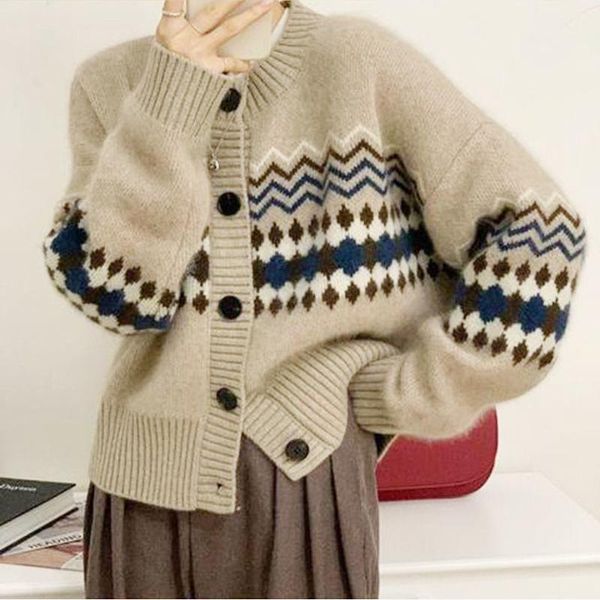 women's knits & tees autumn spring women long sleeve knitwear ladies geometric printing single-breasted knitted coat casual round colla, White
women's knits & tees autumn spring women long sleeve knitwear ladies geometric printing single-breasted knitted coat casual round colla, White