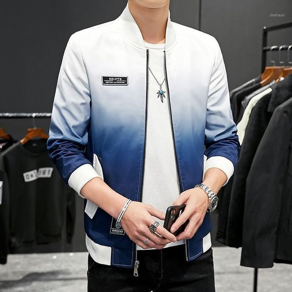 men's jackets men coat fashion jacket blue gradient print patches bomber male korean style clothes outerwear mens windbreaker, Black;brown
men's jackets men coat fashion jacket blue gradient print patches bomber male korean style clothes outerwear mens windbreaker, Black;brown