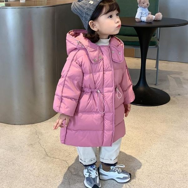 down coat winter jacket for girls children's clothing drawstring thickened big hat hooded warm long 3-7 years kids solid parkas, Blue;gray
down coat winter jacket for girls children's clothing drawstring thickened big hat hooded warm long 3-7 years kids solid parkas, Blue;gray