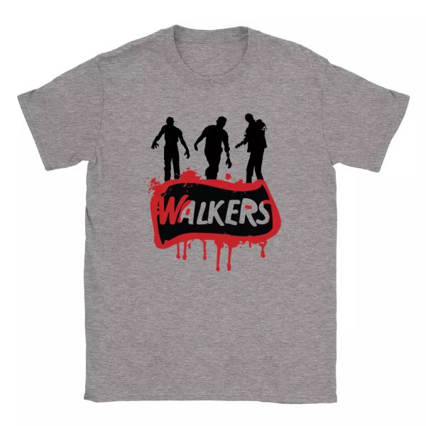 walkers mens t-shirt walking dead funny parody zombies present gift top, White;black
walkers mens t-shirt walking dead funny parody zombies present gift top, White;black