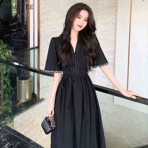 short sleeve dress women black embroidery vestido retro midi elegant party dresses temperament solid simple vintage v-neck charm, Black;gray
short sleeve dress women black embroidery vestido retro midi elegant party dresses temperament solid simple vintage v-neck charm, Black;gray