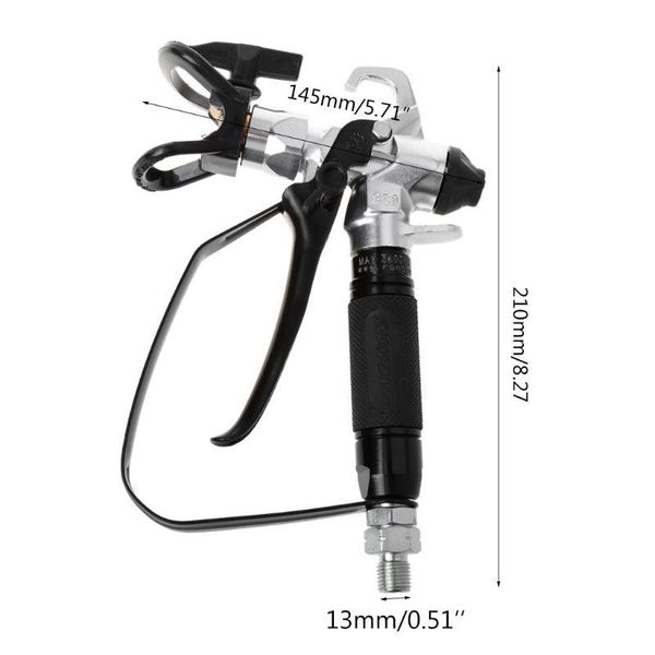 professional spray guns 3600psi airless paint for wagner sprayers with 517 tip nozzle tools
professional spray guns 3600psi airless paint for wagner sprayers with 517 tip nozzle tools