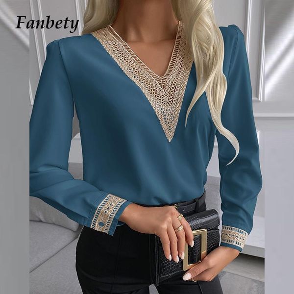 women's blouses & shirts 2021 office lady fashion solid simple blouse elegant v-neck chiffon embroidered sihrt autumn women casual long, White
women's blouses & shirts 2021 office lady fashion solid simple blouse elegant v-neck chiffon embroidered sihrt autumn women casual long, White