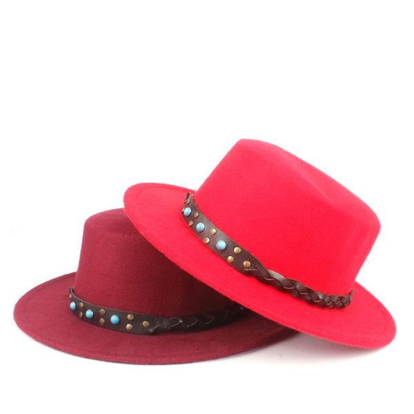 fashion wool flat hat for men women fedora wide brim party panama size 56-58cm hats, Blue;gray
fashion wool flat hat for men women fedora wide brim party panama size 56-58cm hats, Blue;gray