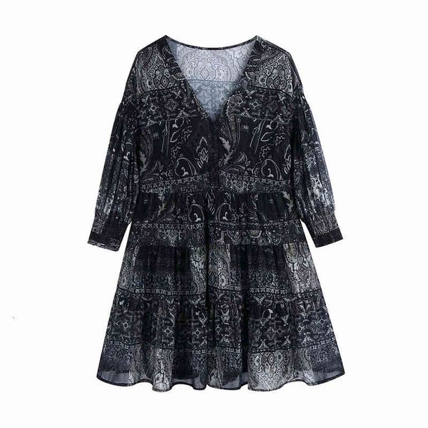 casual dresses vintage women boho patchwork print 2021 fashion ladies v-neck chiffon streetwear female chic button mini es 8vrs, Black;gray
casual dresses vintage women boho patchwork print 2021 fashion ladies v-neck chiffon streetwear female chic button mini es 8vrs, Black;gray