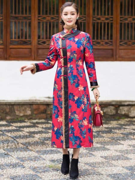 rain wear classic cheongsam coat autumn and winter elegant graceful modified version cotton padded thickened outer long
rain wear classic cheongsam coat autumn and winter elegant graceful modified version cotton padded thickened outer long