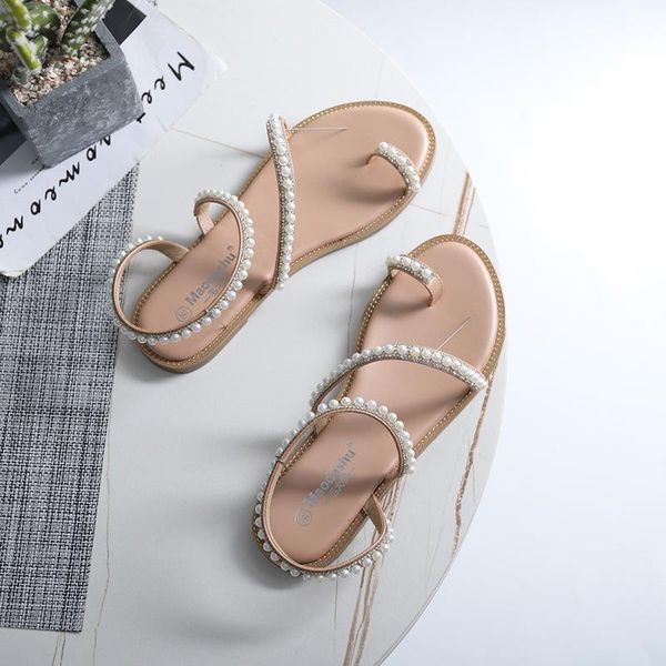 sandals summer 2021 front and rear straps up flat women banquet shoes fashion beaded, Black
sandals summer 2021 front and rear straps up flat women banquet shoes fashion beaded, Black