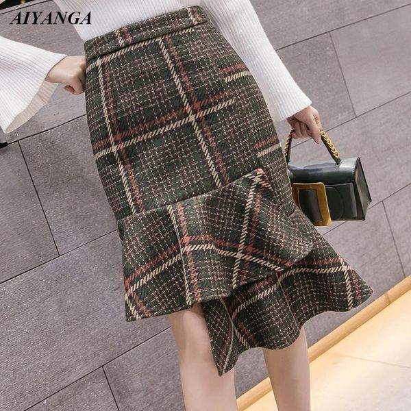 skirts women plaid woolen 2021 winter fashion irregular hem package hip high waist elegant skirt pullfemme, Black
skirts women plaid woolen 2021 winter fashion irregular hem package hip high waist elegant skirt pullfemme, Black