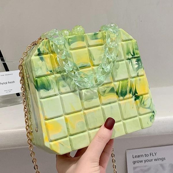evening bags plaid mini tote box bag 2021 summer high-quality acrylic women's designer handbag square shoulder messenger
evening bags plaid mini tote box bag 2021 summer high-quality acrylic women's designer handbag square shoulder messenger