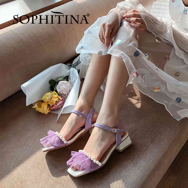 sophitina cow leather summer women shoes square heel pearl sweet stylish party square toe white comfort buckle sandals fo256 210513, Black
sophitina cow leather summer women shoes square heel pearl sweet stylish party square toe white comfort buckle sandals fo256 210513, Black