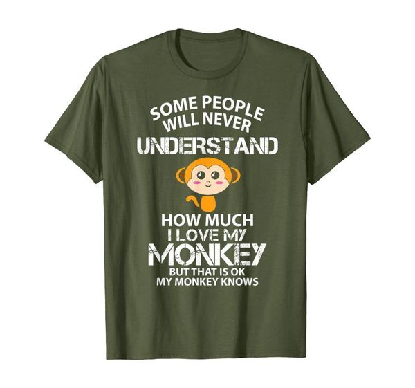 men's t-shirts i love my monkey but that is ok animal rrights activist t-shirt, White;black
men's t-shirts i love my monkey but that is ok animal rrights activist t-shirt, White;black