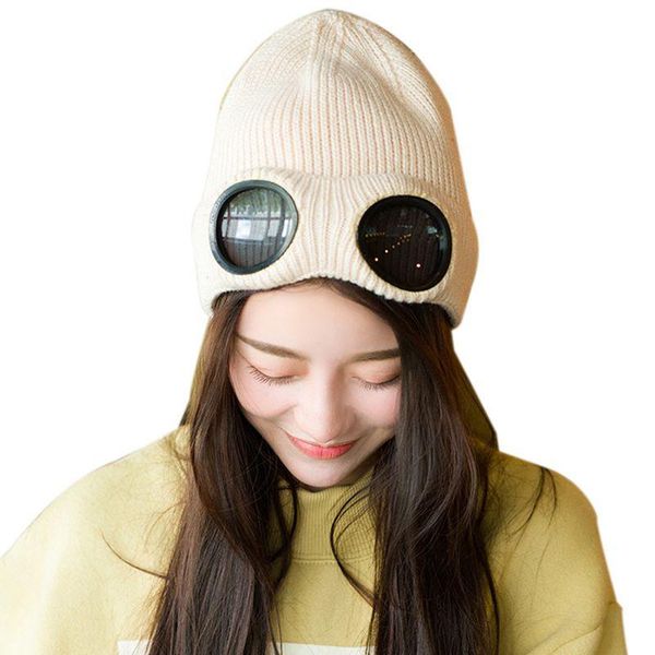 double-use thickened winter knitted hat warm beanies skullies ski cap with removable glasses for women beige cycling caps & masks, Black
double-use thickened winter knitted hat warm beanies skullies ski cap with removable glasses for women beige cycling caps & masks, Black