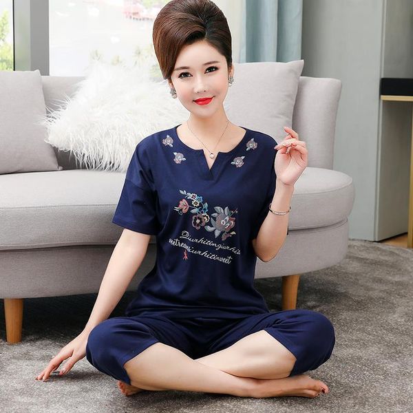 women sleepwear 100% cotton pajamas sets for summer short sleeve pyjama female homewear loungewear womens home clothes, Black;red
women sleepwear 100% cotton pajamas sets for summer short sleeve pyjama female homewear loungewear womens home clothes, Black;red