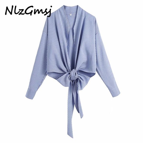 woman blouses summer chic high street knot bow crop women long sleeve streetwear tunic 03 210628, White
woman blouses summer chic high street knot bow crop women long sleeve streetwear tunic 03 210628, White