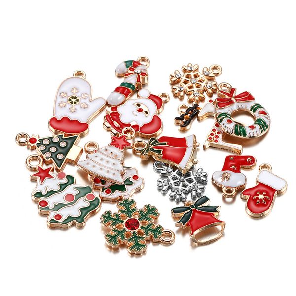 20pcs/lot enamel christmas charms tree snowflake bells accessories pendants for necklaces bracelets earrings diy jewelry making xmas decorat, Silver
20pcs/lot enamel christmas charms tree snowflake bells accessories pendants for necklaces bracelets earrings diy jewelry making xmas decorat, Silver