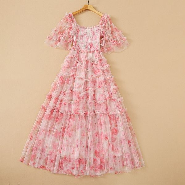 casual dresses european and american women's wear for spring short sleeved square collar mesh printing fashion pleated dress 9abz, Black;gray
casual dresses european and american women's wear for spring short sleeved square collar mesh printing fashion pleated dress 9abz, Black;gray