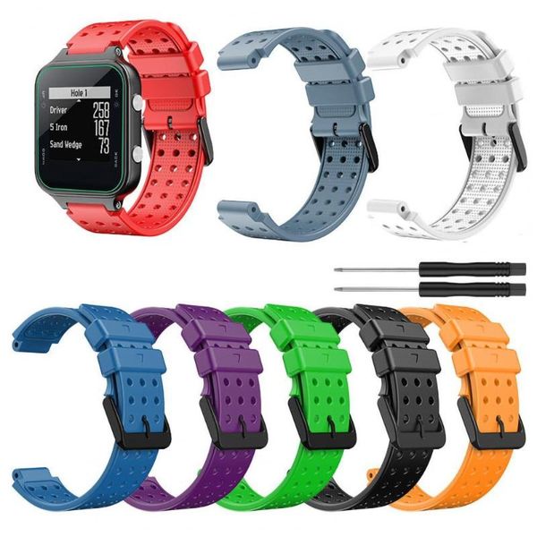 watch bands breathable eco-friendly 20mm silicone band watchband for garmin approach s20/forerunner 220 230 235 630 620 735, Black;brown
watch bands breathable eco-friendly 20mm silicone band watchband for garmin approach s20/forerunner 220 230 235 630 620 735, Black;brown