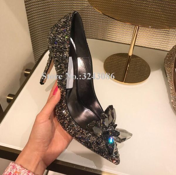 bling crystal flower thin high shoes princess glass slipper glittering wedding banquet pumps dress, Black
bling crystal flower thin high shoes princess glass slipper glittering wedding banquet pumps dress, Black