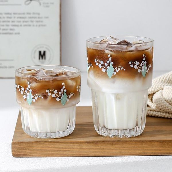 design lily of valley pattern water cup nordic style for milk coffee flower wine glasses
design lily of valley pattern water cup nordic style for milk coffee flower wine glasses