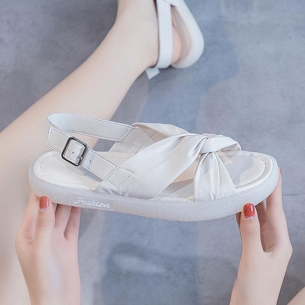 sandals genuine leather women's summer wild fairy style two-wear comfortable soft-soled flat non-slip pregnant women shoes, Black
sandals genuine leather women's summer wild fairy style two-wear comfortable soft-soled flat non-slip pregnant women shoes, Black