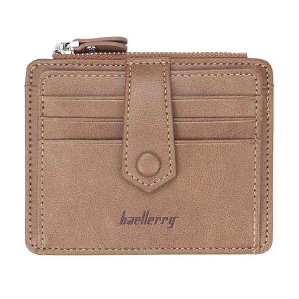 card holders fashion men slim pu leather wallet zipper coin purse holder business change pocket case, Brown;gray
card holders fashion men slim pu leather wallet zipper coin purse holder business change pocket case, Brown;gray