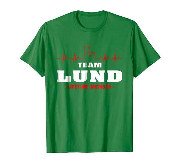 team lund lifetime member shirt surname last name, White;black