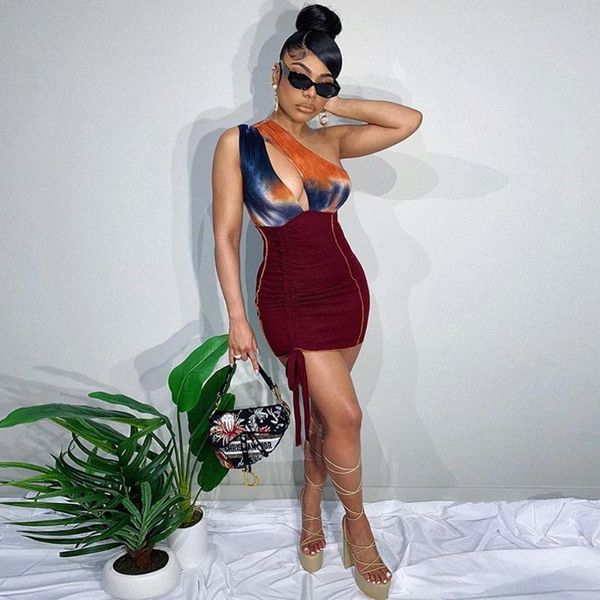 casual dresses inclined shoulder tie dye print bodycon mini dress women ruched drawstring partywear club elegant body-shaping vestidos, Black;gray
casual dresses inclined shoulder tie dye print bodycon mini dress women ruched drawstring partywear club elegant body-shaping vestidos, Black;gray