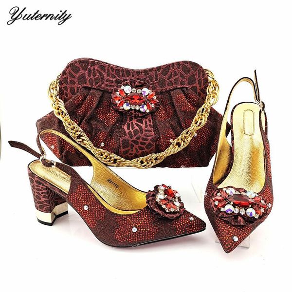 design rhinestone shoes and bags set italian fashion woman high heels comfortable bag for wedding dress, Black
design rhinestone shoes and bags set italian fashion woman high heels comfortable bag for wedding dress, Black