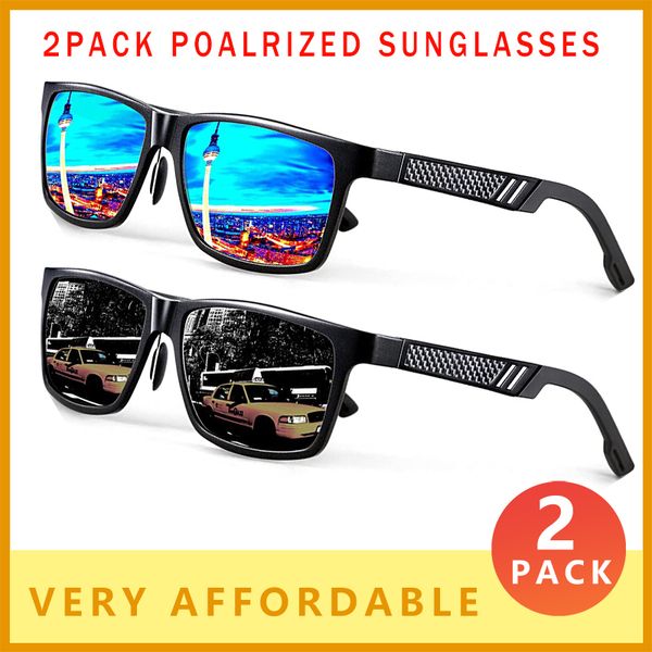 2 pack men polarized sunglasses magnesium sun glasses driving glasses rectangle shades for men oculos masculino ce h64, White;black
2 pack men polarized sunglasses magnesium sun glasses driving glasses rectangle shades for men oculos masculino ce h64, White;black