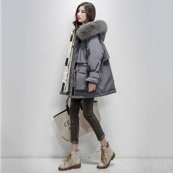 women's down & parkas women jackets coat winter fashion baggy thick warm bubble oversized puffer ladies parker cotton padded outwear, Black
women's down & parkas women jackets coat winter fashion baggy thick warm bubble oversized puffer ladies parker cotton padded outwear, Black