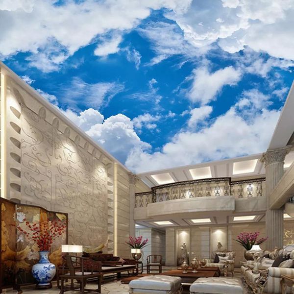 wallpapers custom 3d po wallpaper ceiling wall mural blue sky and white clouds decoration painting living room murals
wallpapers custom 3d po wallpaper ceiling wall mural blue sky and white clouds decoration painting living room murals