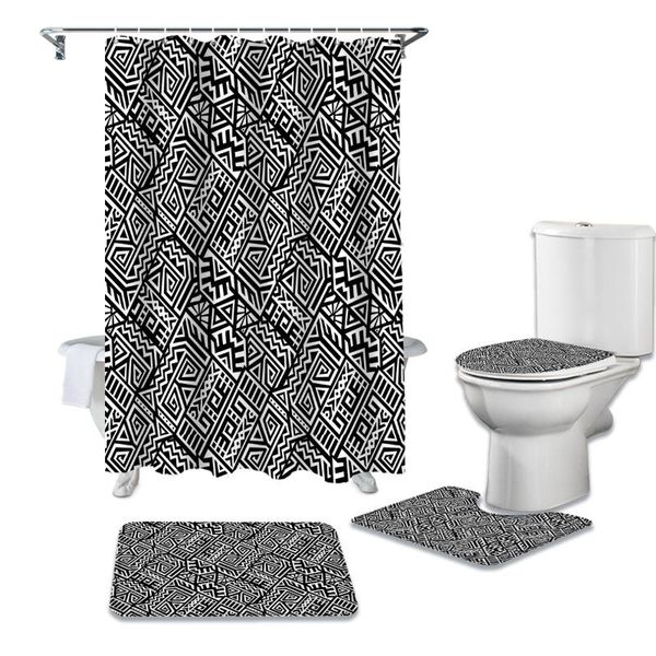 shower curtains ethnic geometric black and white bathroom curtain set bath mat sets with hooks pedestal rug toilet cover
shower curtains ethnic geometric black and white bathroom curtain set bath mat sets with hooks pedestal rug toilet cover