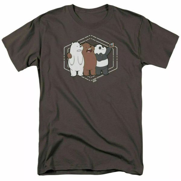 we bare bears selfie t shirt mens licensed cartoon merchandise charcoal, White;black
we bare bears selfie t shirt mens licensed cartoon merchandise charcoal, White;black