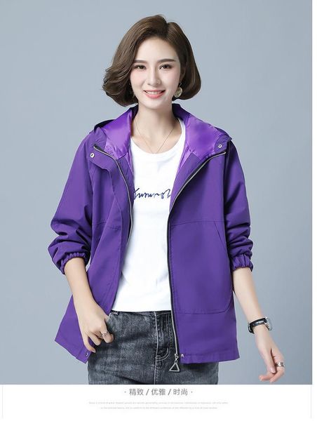 women's jackets 2021 autumn women jacket casual basic coat pocket zipper long sleeve female windbreaker loose hooded outwear, Black;brown
women's jackets 2021 autumn women jacket casual basic coat pocket zipper long sleeve female windbreaker loose hooded outwear, Black;brown