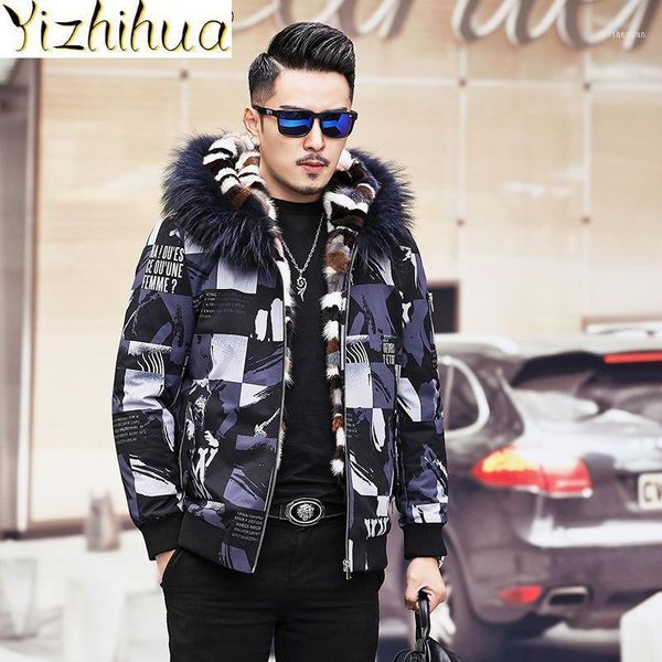 men's leather & faux azazel winter jacket men clothing 5xl short parka real coat 200% fur sleeves clothes mens ropa de hombre lxr9281, Black
men's leather & faux azazel winter jacket men clothing 5xl short parka real coat 200% fur sleeves clothes mens ropa de hombre lxr9281, Black