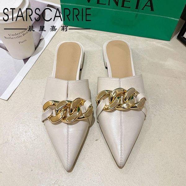 slippers 2021 summer style first layer cowhide tip baotou half-slipper women wearing internet celebrity lazy shoes flat muller, Black
slippers 2021 summer style first layer cowhide tip baotou half-slipper women wearing internet celebrity lazy shoes flat muller, Black