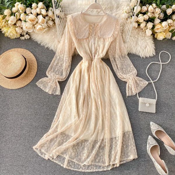 casual dresses 2021 spring chic sweet lace dress women long sleeve high waist slim skinny elegant vestidos de fiesta, Black;gray
casual dresses 2021 spring chic sweet lace dress women long sleeve high waist slim skinny elegant vestidos de fiesta, Black;gray